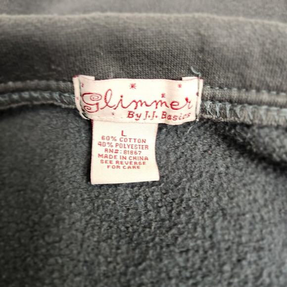 Slimmer By J.J. Basics Dark Gray 7 Button Cloth Coat Style Girls Juniors Size L - Picture 5 of 6